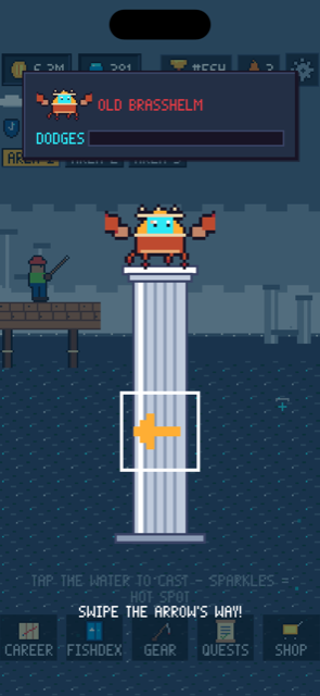 Old Brasshelm atop his risen pillar