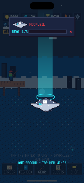 Moonveil under the aurora